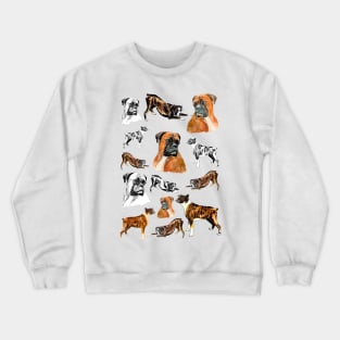 boxer dog Crewneck Sweatshirt